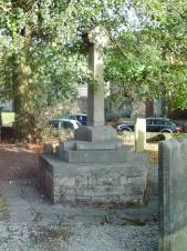Photo of the War Memorial outside Ashover Church
